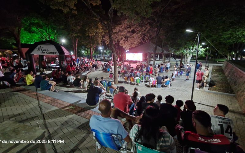 Prefeitura de Campo Mourão instala telão para transmissão da final da Série Ouro do Paranaense de Futsal