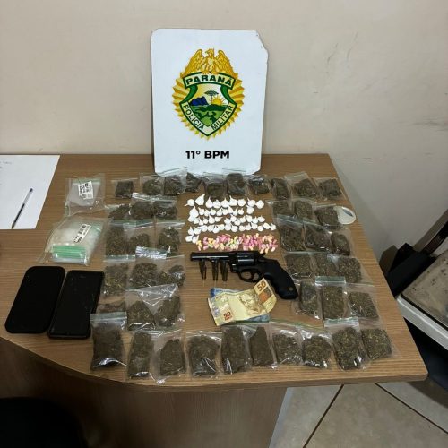 Tráfico de Drogas e Posse Ilegal de Arma de Fogo: Operação Sinergia IV Resulta em Prisão e Apreensão em Campo Mourão