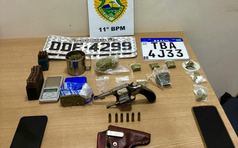 Três Presos em Ação Policial Contra Tráfico de Drogas e Porte Ilegal de Arma no Jardim Aeroporto