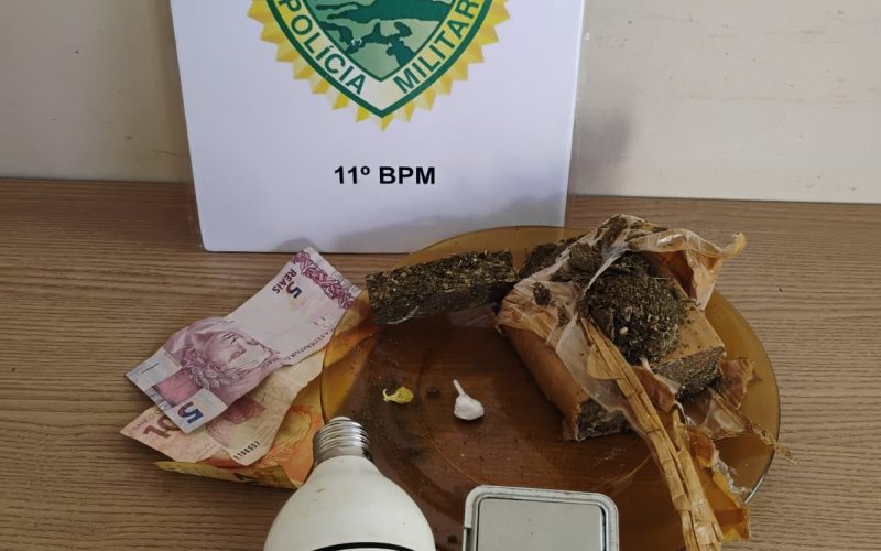 PM prende homem por tráfico e apreende drogas, balança e câmera no Lar Paraná em Campo Mourão