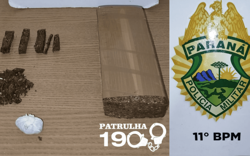 Polícia prende dois homens por tráfico de drogas em Campo Mourão