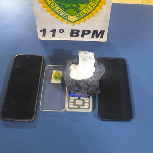 Polícia prende trio por tráfico de drogas em abordagem na área rural de Engenheiro Beltrão