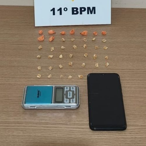 Operação Sinergia III: Equipe ROTAM prende casal com 40 pedras de crack no Jardim Alvorada