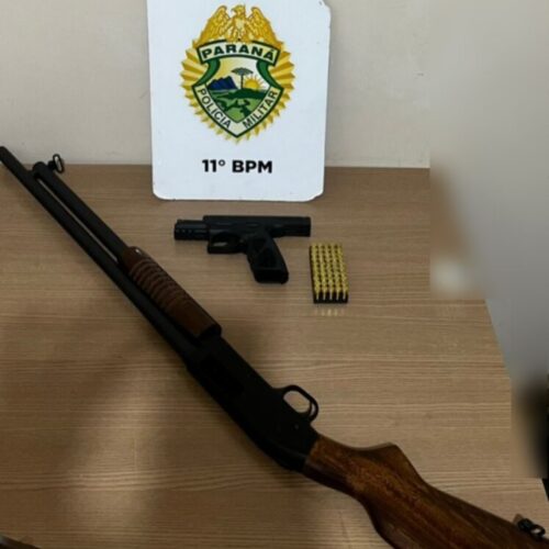 Tentativa de Suicídio e Violência Doméstica Resultam em Prisão e Apreensão de Armas em Campo Mourão